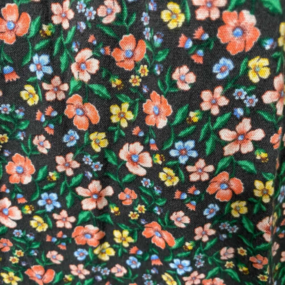 Old Navy Floral Maxi Dress Puff Sleeve Boho Cottagecore Pockets XS - Picture 3 of 10